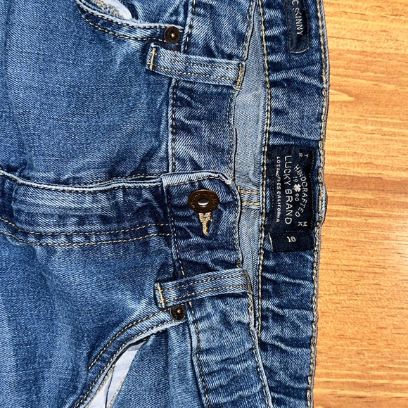 LUCKY BRAND Authentic Skinny Blue Denim Stretch Jeans Boys 18R - Picture 4 of 4